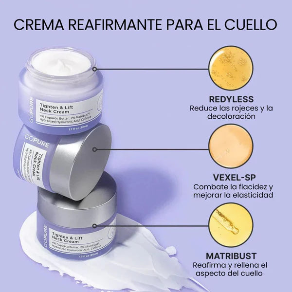 GoPure® - Reafirma, Eleva y Rejuvenece Visiblemente la Piel del Cuello